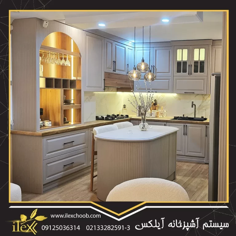 کابینت نئوکلاسیک سفید