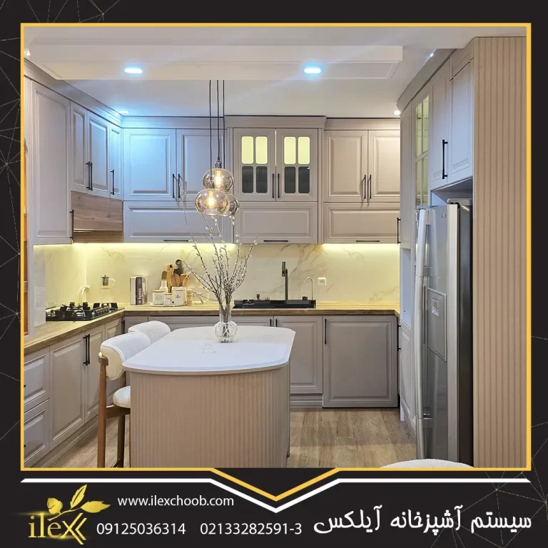 کابینت نئوکلاسیک برای آشپزخانه ایرانی