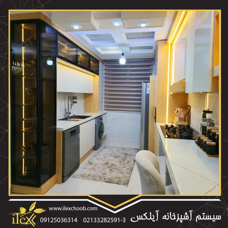 آشپزخانه مدرن سفید