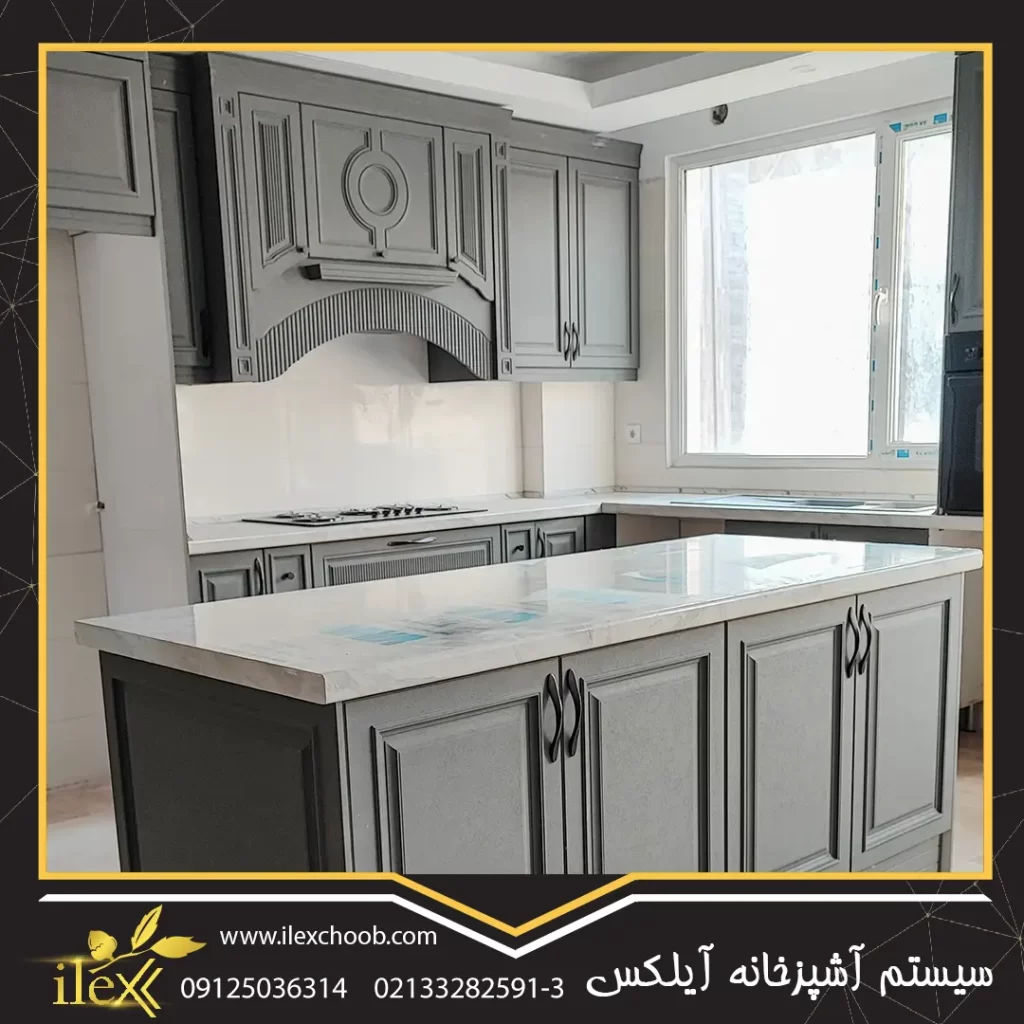 بهترین رنگ کابینت نئوکلاسیک