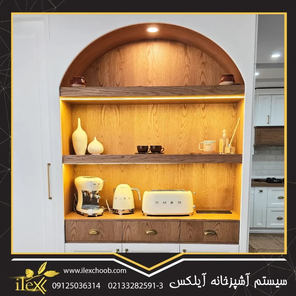 کابینت نئو کلاسیک کافی بار