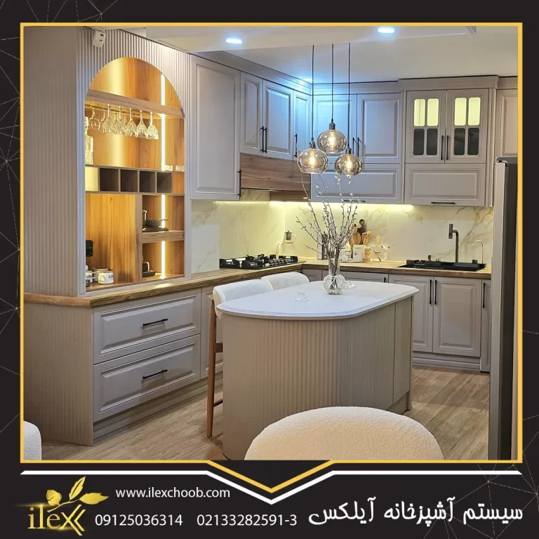 کابینت نئوکلاسیک سفید