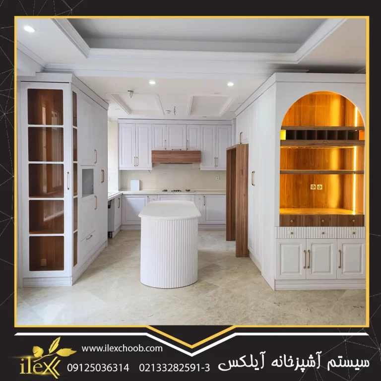 کابینت نئوکلاسیک سفید