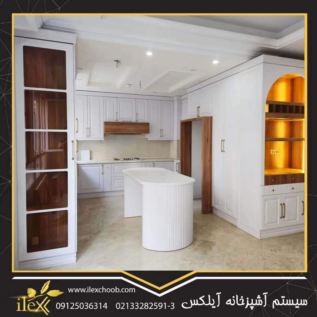 کابینت نئو کلاسیک سفید