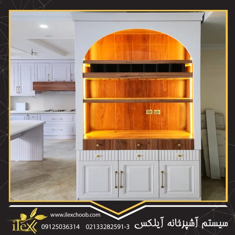 کابینت نئو کلاسیک سفید